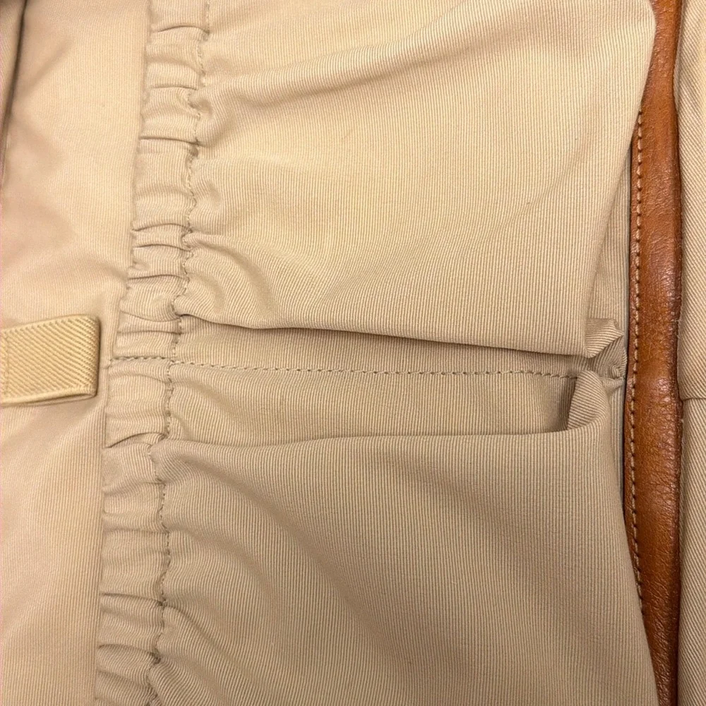 Coach Tan and Brown Signature Cosmetic Case